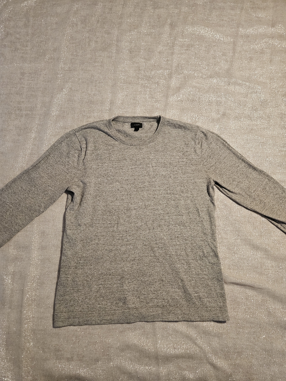 J. Crew Gray Long Sleeve Crewneck Shirt